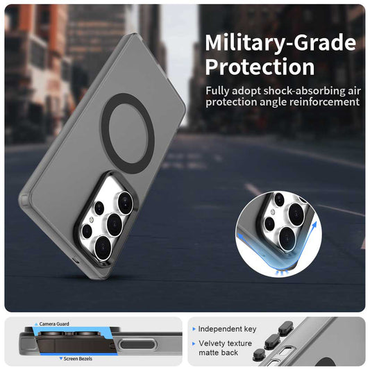 Калъф MagSafe за Samsung Galaxy S25 Ultra S938, Techsuit, CandyCase, Черен