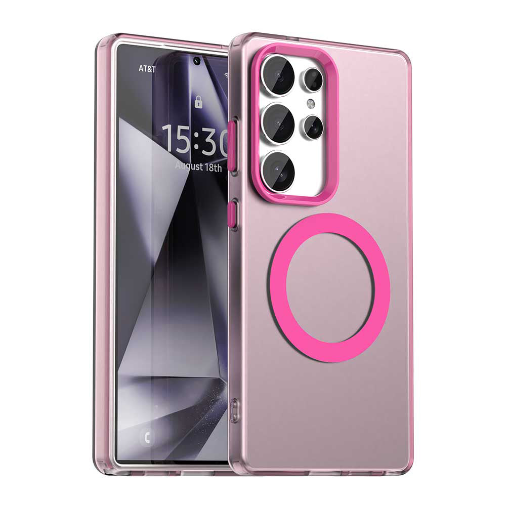 Калъф MagSafe за Samsung Galaxy S25 Ultra S938, Techsuit, CandyCase, Розов