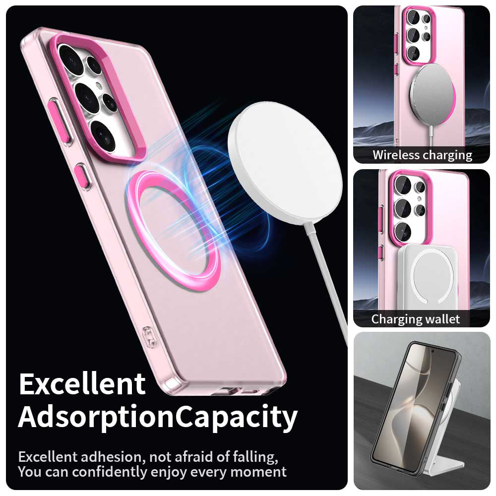 Калъф MagSafe за Samsung Galaxy S25 Ultra S938, Techsuit, CandyCase, Розов