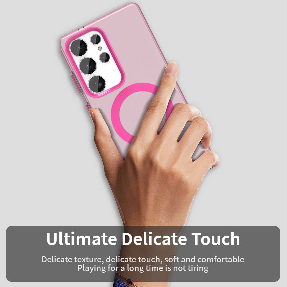 Калъф MagSafe за Samsung Galaxy S25 Ultra S938, Techsuit, CandyCase, Розов