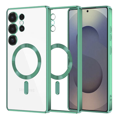 Калъф MagSafe за Samsung Galaxy S25 Ultra S938, Techsuit, Luxury Crystal, Светлозелен