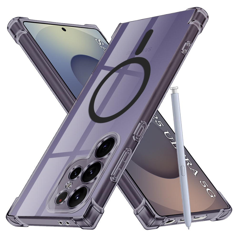 Калъф MagSafe за Samsung Galaxy S25 Ultra S938, Techsuit, Shockproof Clear, Опушен