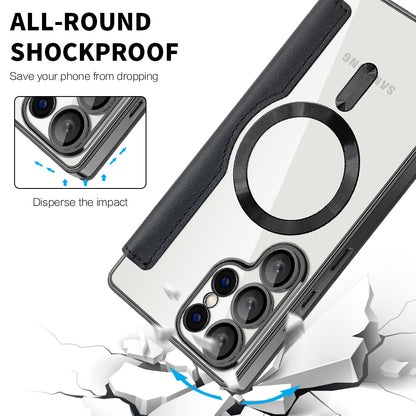 Калъф MagSafe за Samsung Galaxy S25 Ultra S938, Techsuit, SmartMag Book, Черен