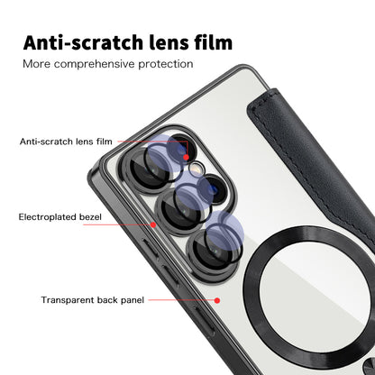 Калъф MagSafe за Samsung Galaxy S25 Ultra S938, Techsuit, SmartMag Book, Черен