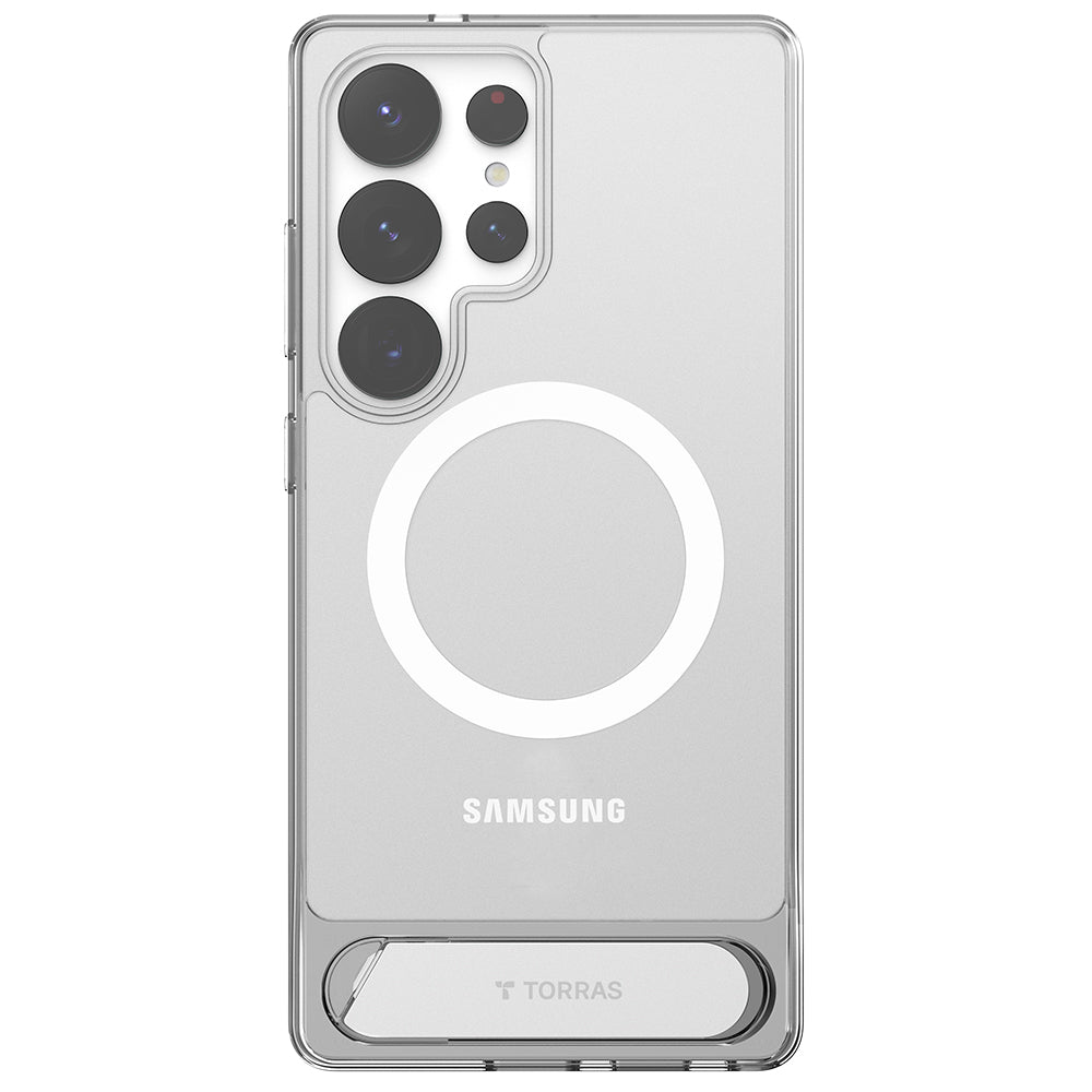 Калъф MagSafe за Samsung Galaxy S25 Ultra S938, Torras, Pstand, Прозрачен