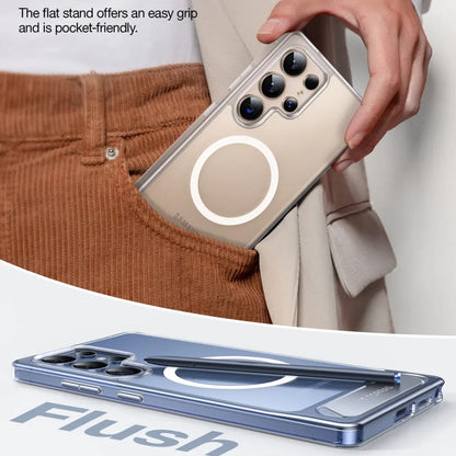 Калъф MagSafe за Samsung Galaxy S25 Ultra S938, Torras, Pstand, Прозрачен