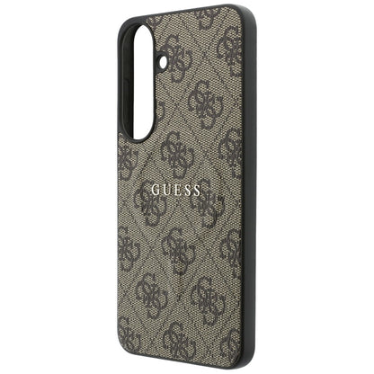 Калъф MagSafe за Samsung Galaxy S26 FE S741, Guess, 4G Embossed Ring Classic Logo, кафяво