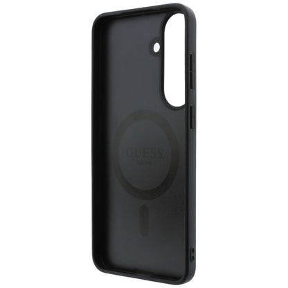 Калъф MagSafe за Samsung Galaxy S26 FE S741, Guess, 4G Embossed Ring Classic Logo, кафяво