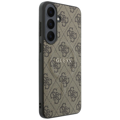Калъф MagSafe за Samsung Galaxy S26 FE S741, Guess, 4G Embossed Ring Classic Logo, кафяво