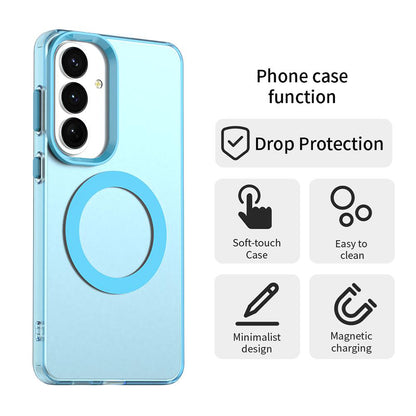 Калъф MagSafe за Samsung Galaxy S26 FE S741, Techsuit, CandyCase, синя