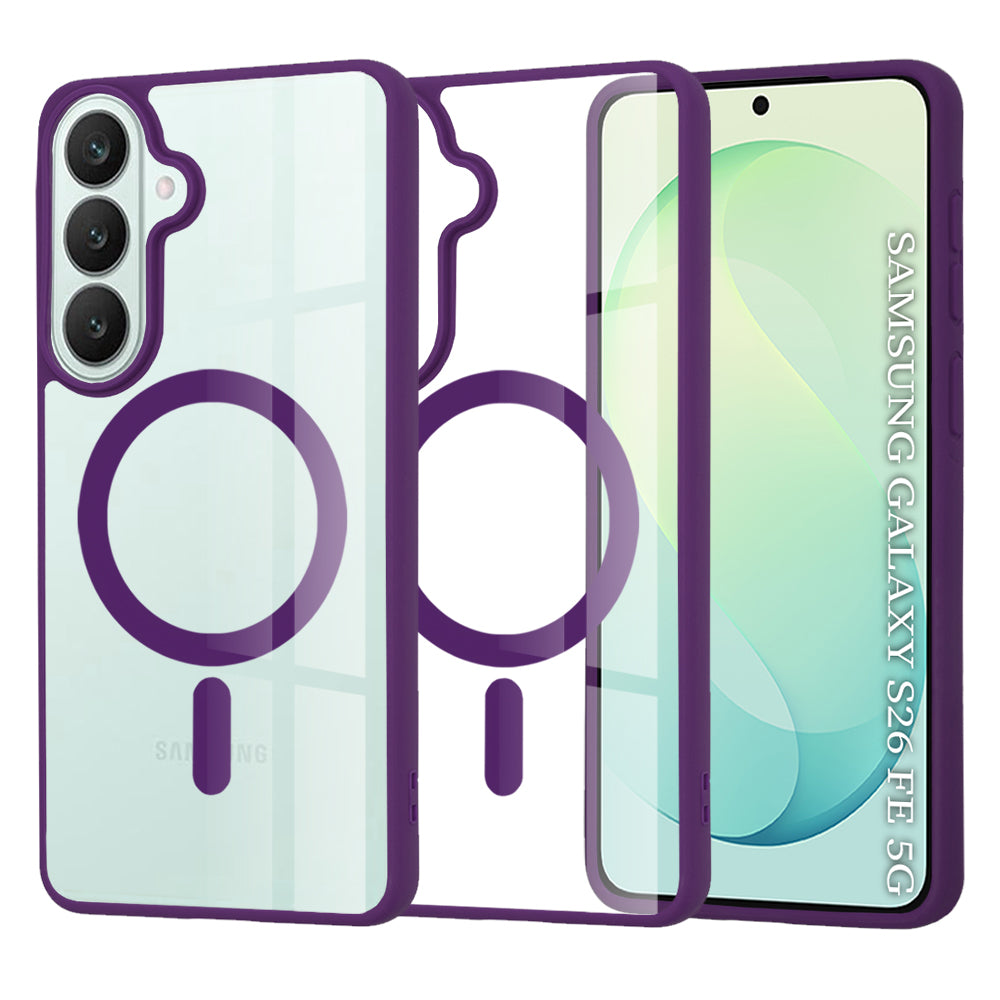 Калъф MagSafe за Samsung Galaxy S26 FE S741, Techsuit, Pro, лилав