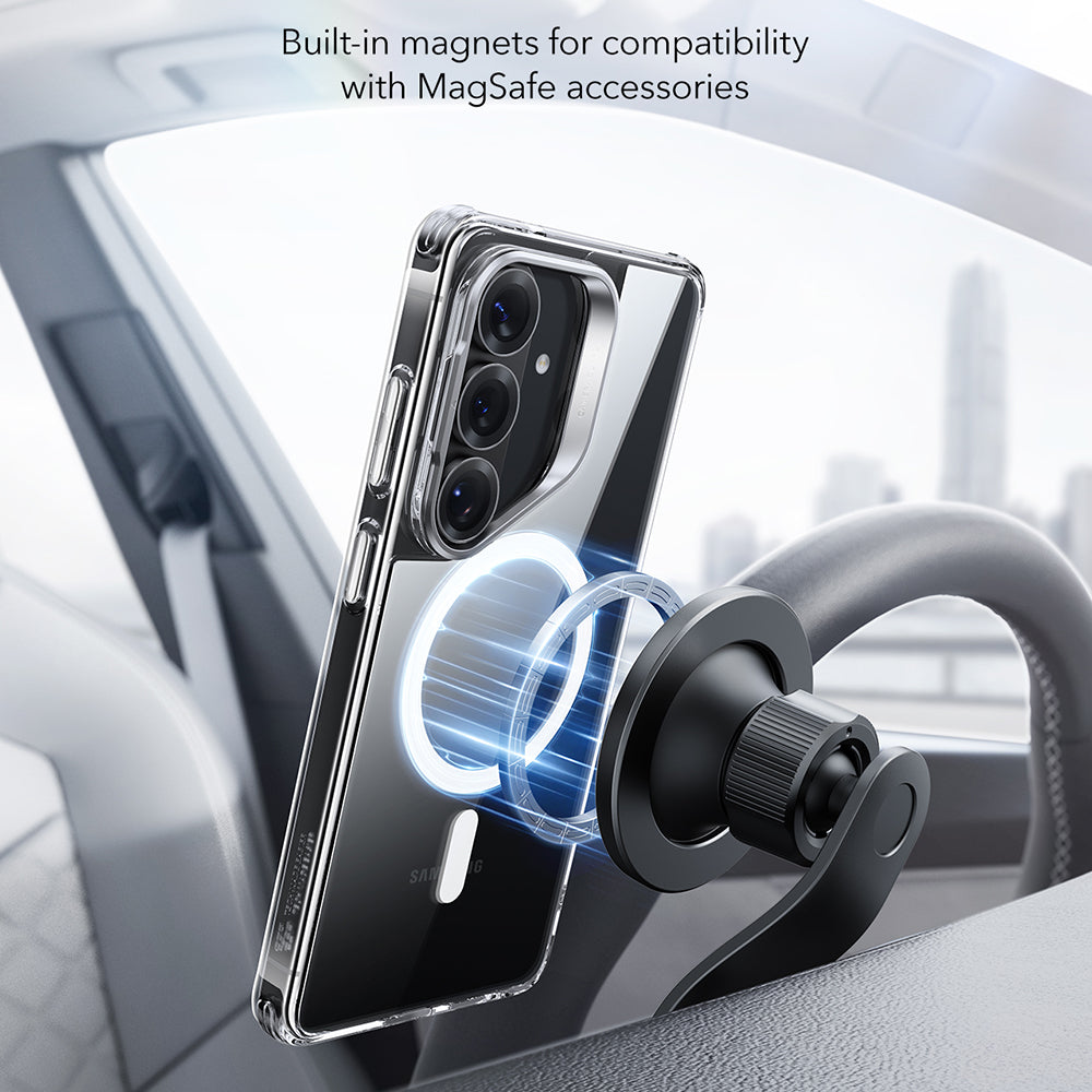 Калъф MagSafe за Samsung Galaxy S26 Plus S947, ESR, Classic Hybrid Kickstand, Прозрачен