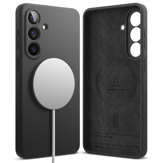 Калъф MagSafe за Samsung Galaxy S26 Plus, Ringke, Силикон, Черен