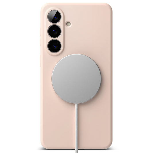 Калъф MagSafe за Samsung Galaxy S26 Plus, Ringke, Силикон, Розов