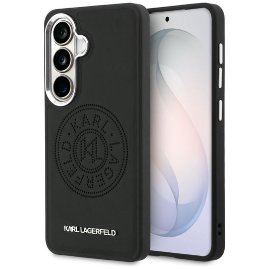 Калъф MagSafe за Samsung Galaxy S26 Plus S947, Karl Lagerfeld, Karl Round Point Logo, Черен