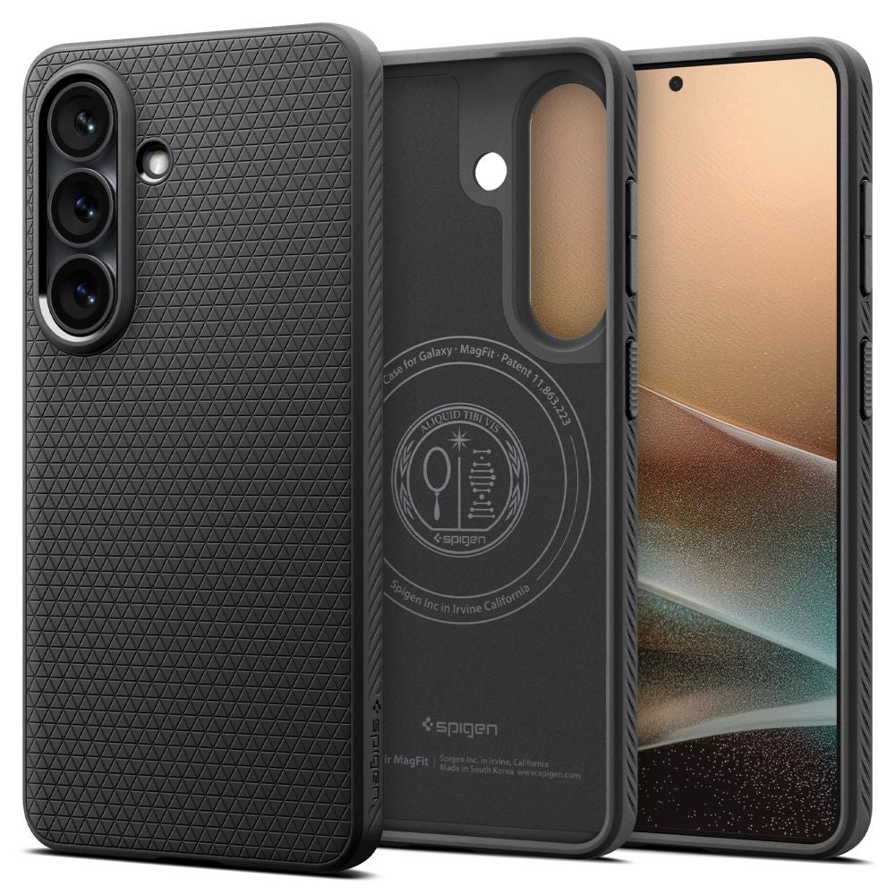 Калъф MagSafe за Samsung Galaxy S26 Plus S947, Spigen, Liquid Air, Матово черен ACS10704
