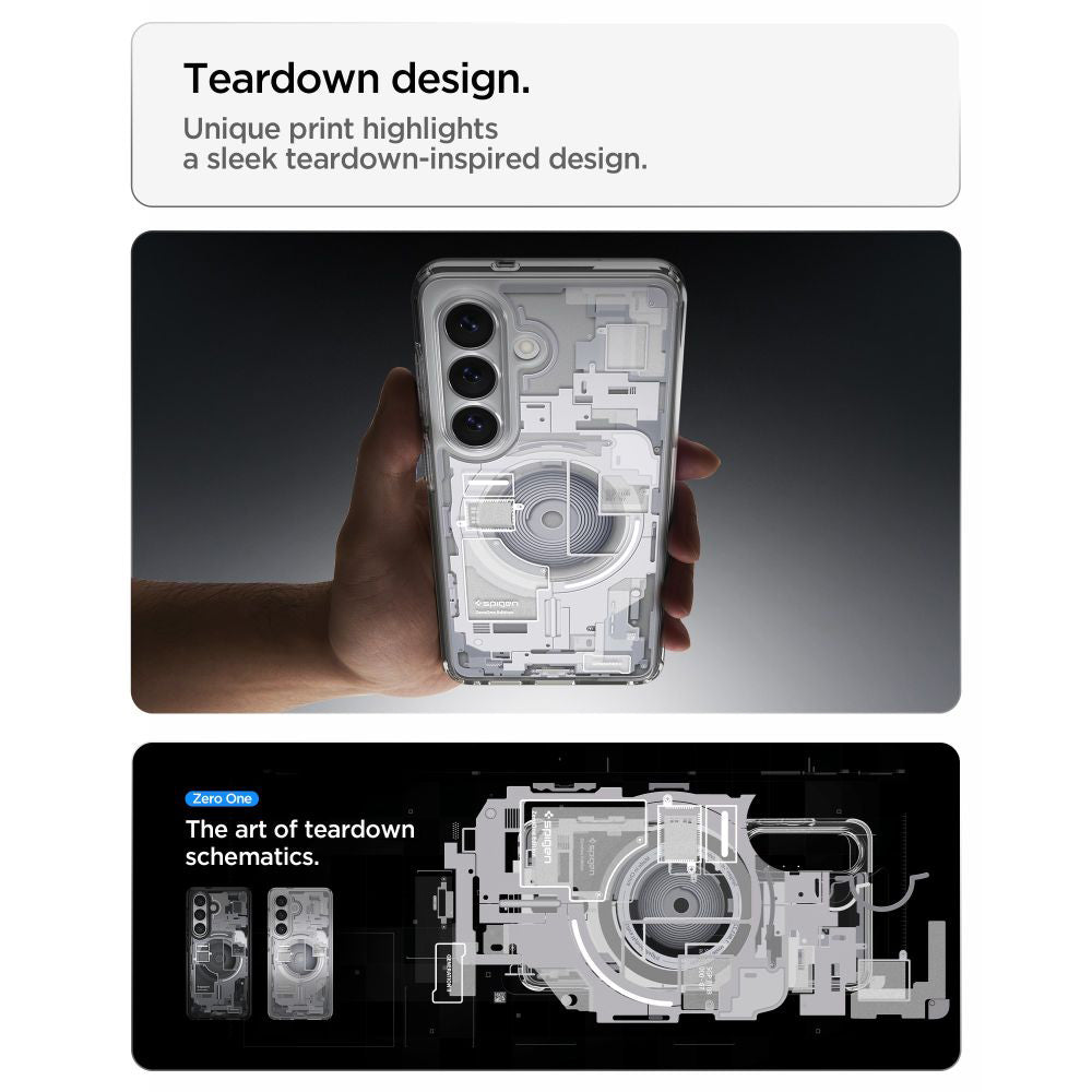 Калъф MagSafe за Samsung Galaxy S26 Plus S947, Spigen, Ultra Hybrid Zero One, Бял ACS10712