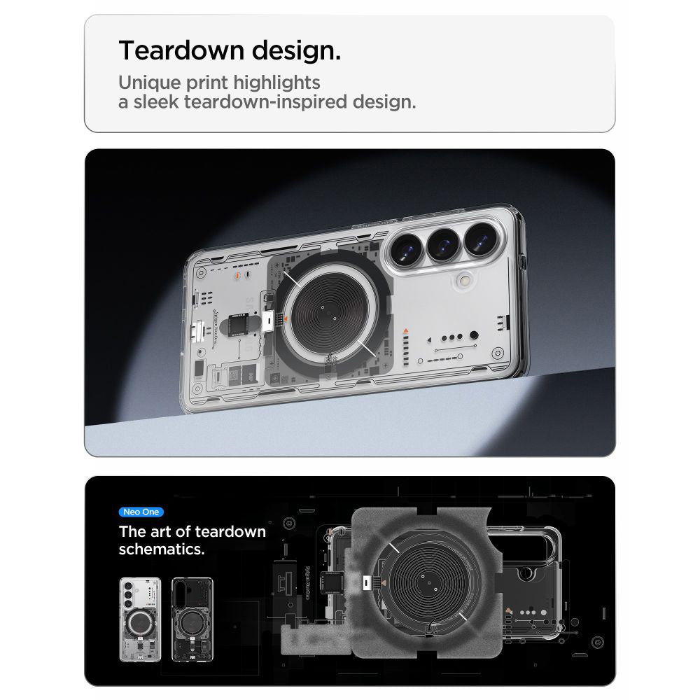 Калъф MagSafe за Samsung Galaxy S26 Plus S947, Spigen, Ultra Hybrid Neo One, Прозрачен ACS11212