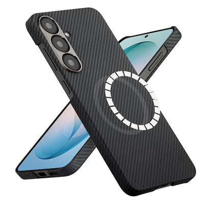 Калъф MagSafe за Samsung Galaxy S26 Plus S947, Techsuit, Арамидна влакна, Черен