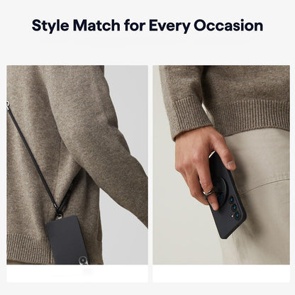 Калъф MagSafe за Samsung Galaxy S26 Plus S947, Techsuit, Арамидна влакна, Черен