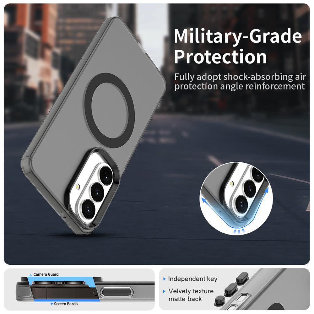 Калъф MagSafe за Samsung Galaxy S26 Plus, Techsuit, CandyCase, Черен