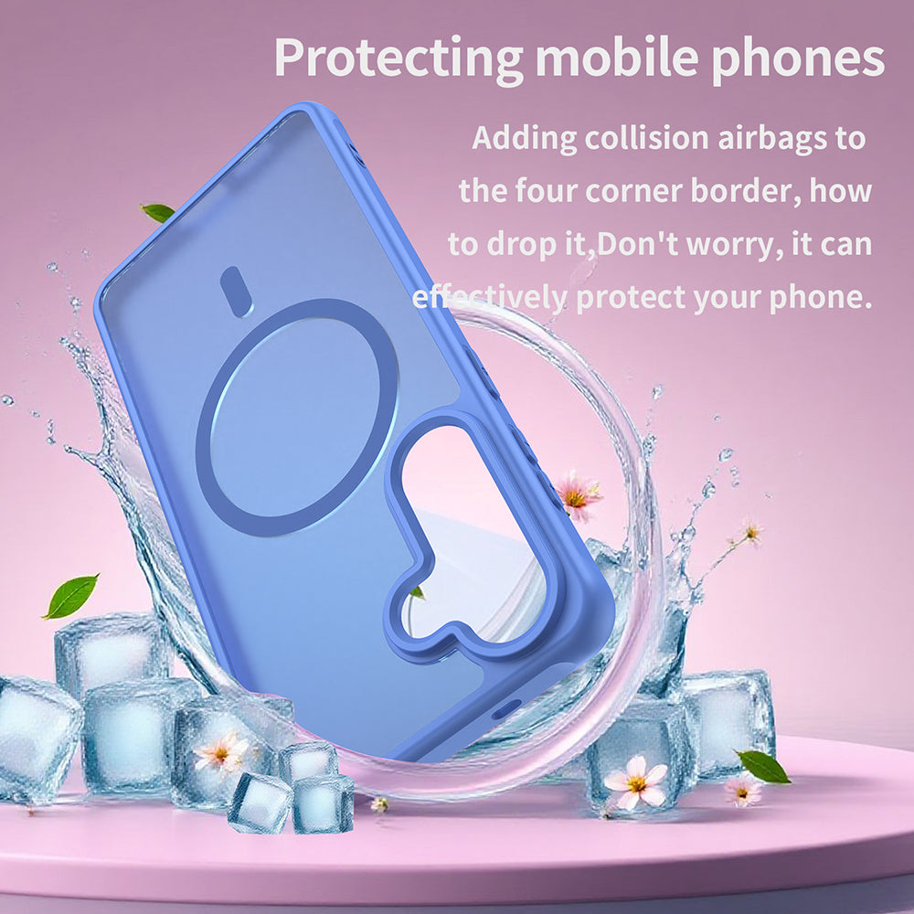 MagSafe Case for Samsung Galaxy S26 Plus, Techsuit, HaloFrost II, Blue