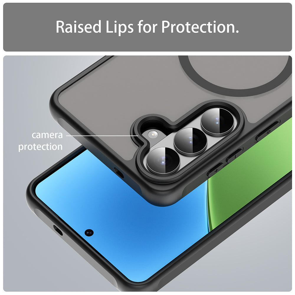 Калъф MagSafe за Samsung Galaxy S26 Plus, Techsuit, HaloFrost II, Черен