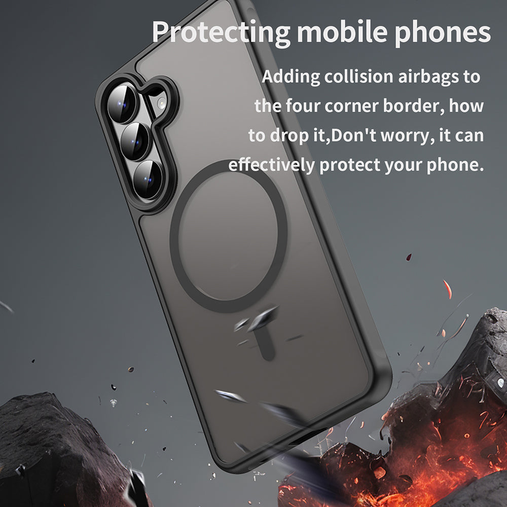 Калъф MagSafe за Samsung Galaxy S26 Plus, Techsuit, HaloFrost II, Черен