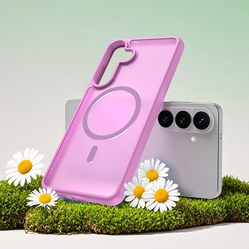 Калъф MagSafe за Samsung Galaxy S26 Plus, Techsuit, HaloFrost II, Розов