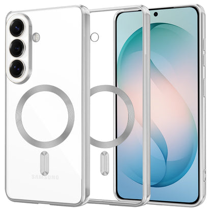 Калъф MagSafe за Samsung Galaxy S26 Plus, Techsuit, Luxury Crystal, Сребрист