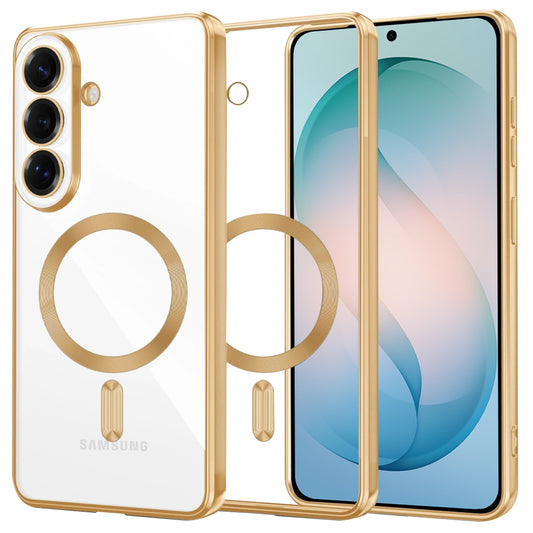 Калъф MagSafe за Samsung Galaxy S26 Plus, Techsuit, Luxury Crystal, Златист