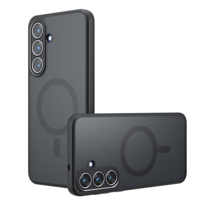 Калъф MagSafe за Samsung Galaxy S26 Plus, Techsuit, PureFrost, Сатенено Черен