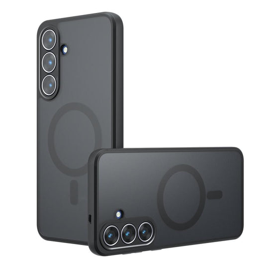 Калъф MagSafe за Samsung Galaxy S26 Plus, Techsuit, PureFrost, Сатенено Черен