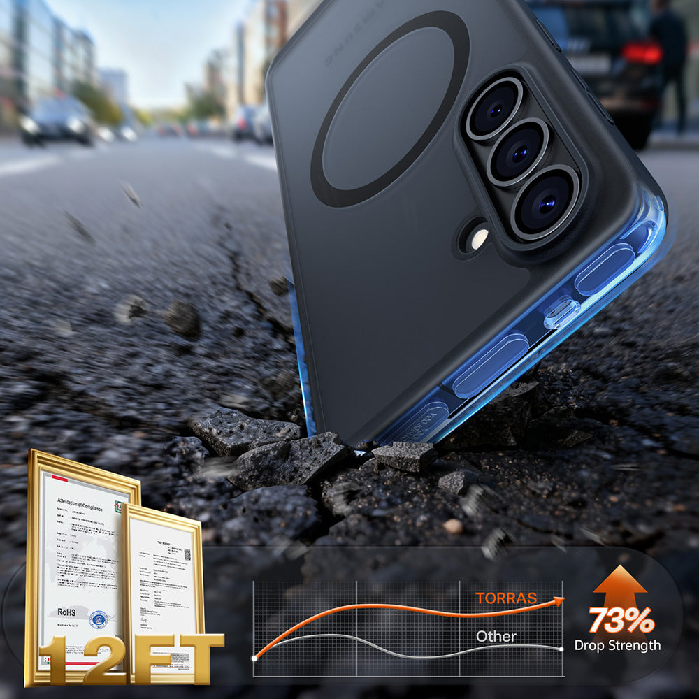 Калъф MagSafe за Samsung Galaxy S26 Plus, Torras, Guardian, Черен