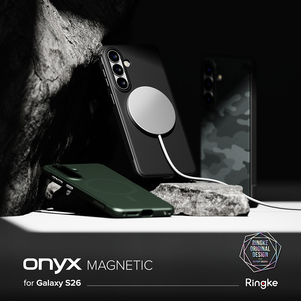 Калъф MagSafe за Samsung Galaxy S26 S942, Ringke, Onyx, Тъмнозелен