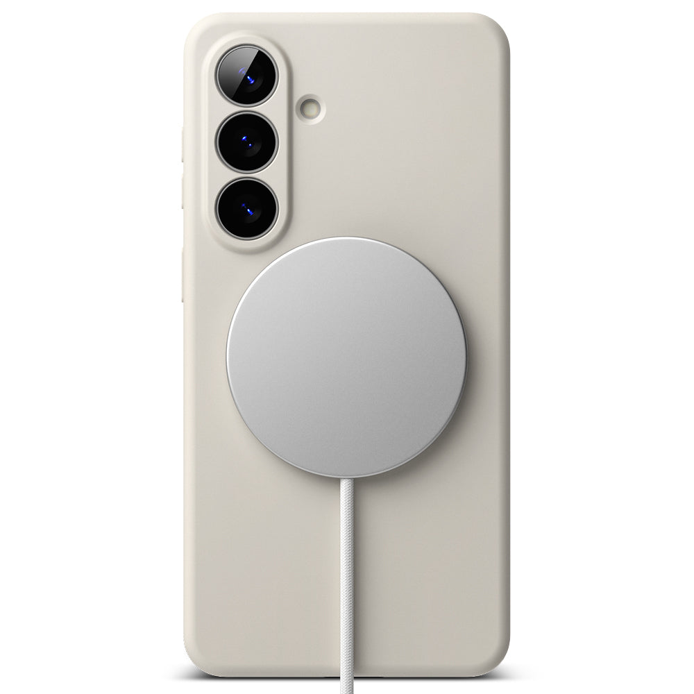 Калъф MagSafe за Samsung Galaxy S26 S942, Ringke, Силикон, Крем