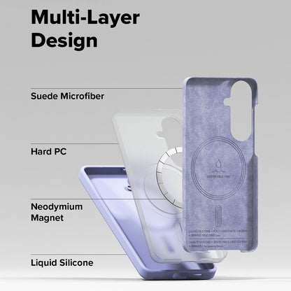 MagSafe Case for Samsung Galaxy S26 S942, Ringke, Silicone, Purple