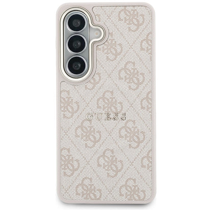 Калъф MagSafe за Samsung Galaxy S26 S942, Guess, 4G Embossed Ring, Розов