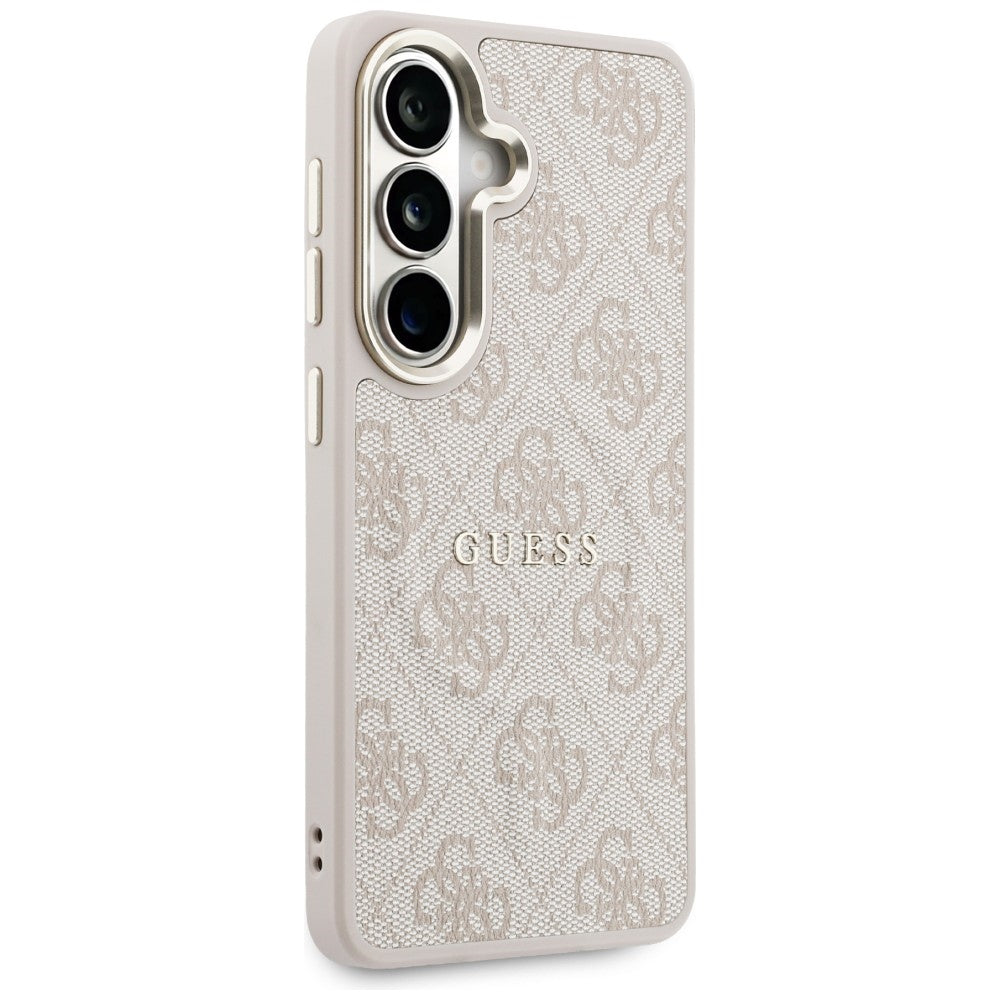 Калъф MagSafe за Samsung Galaxy S26 S942, Guess, 4G Embossed Ring, Розов