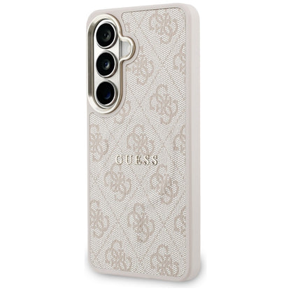Калъф MagSafe за Samsung Galaxy S26 S942, Guess, 4G Embossed Ring, Розов