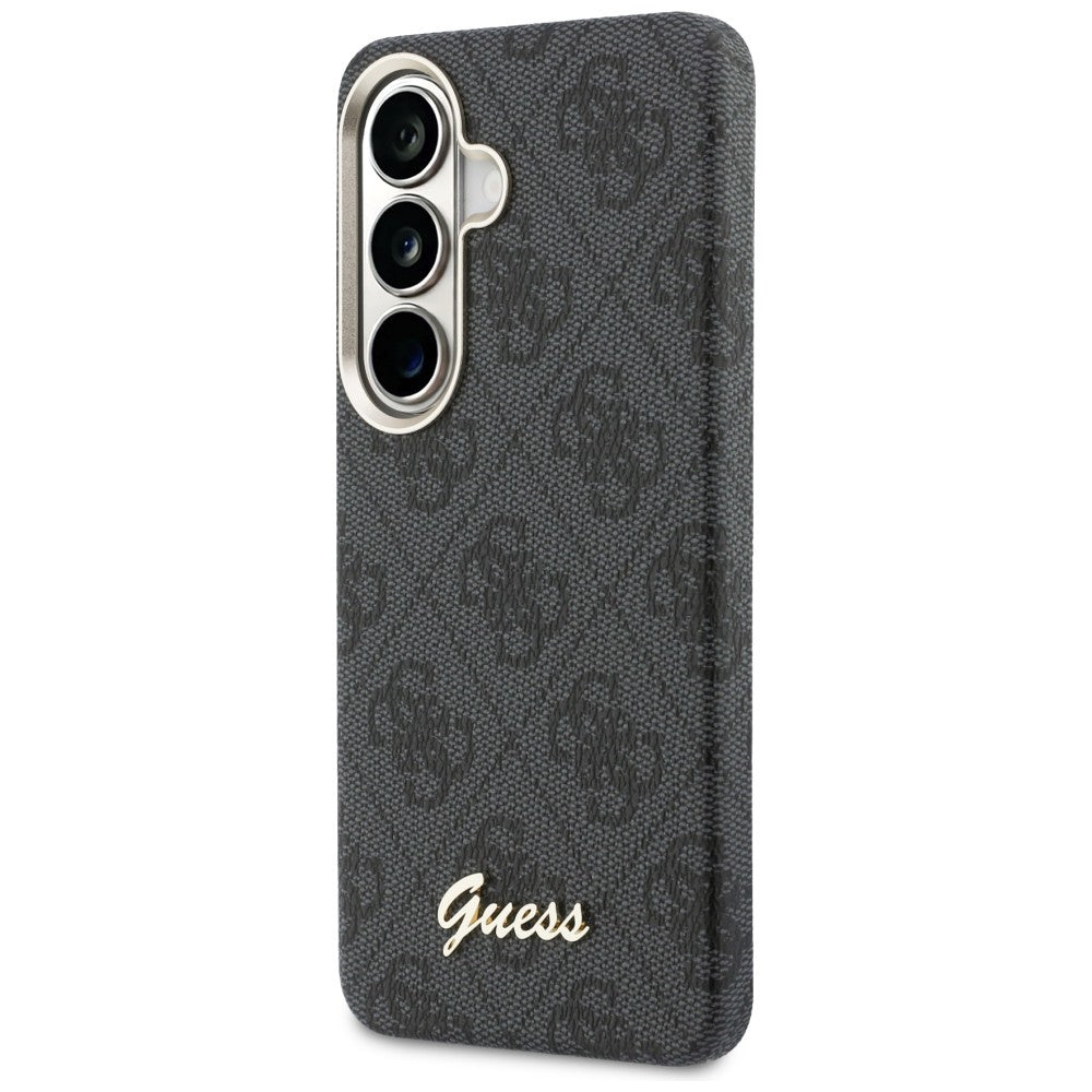 Калъф MagSafe за Samsung Galaxy S26 S942, Guess, 4G Script Logo, Черен