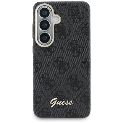 Калъф MagSafe за Samsung Galaxy S26 S942, Guess, 4G Script Logo, Черен