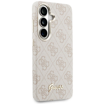 Калъф MagSafe за Samsung Galaxy S26 S942, Guess, 4G Script Logo, Розов