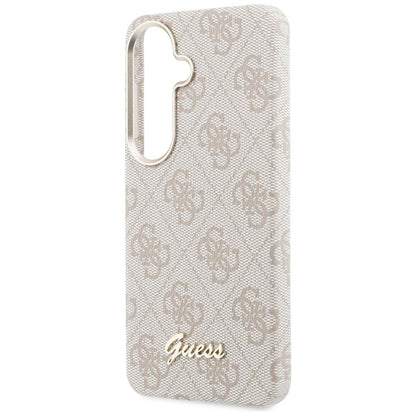 Калъф MagSafe за Samsung Galaxy S26 S942, Guess, 4G Script Logo, Розов