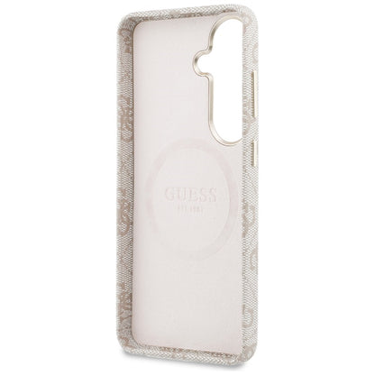 Калъф MagSafe за Samsung Galaxy S26 S942, Guess, 4G Script Logo, Розов
