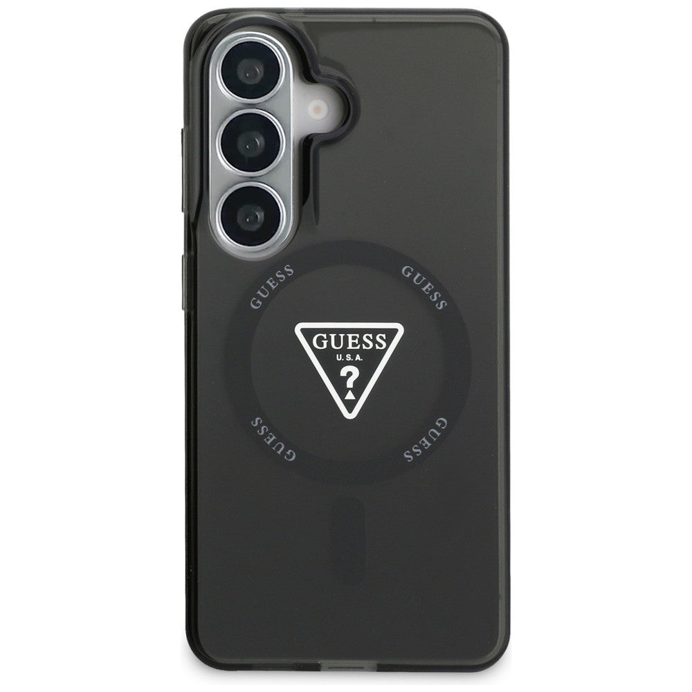 Калъф MagSafe за Samsung Galaxy S26 S942, Guess, IML Gradient Triangle Logo, Черен