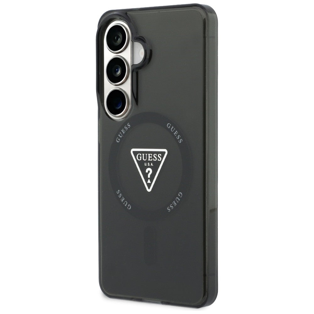 Калъф MagSafe за Samsung Galaxy S26 S942, Guess, IML Gradient Triangle Logo, Черен