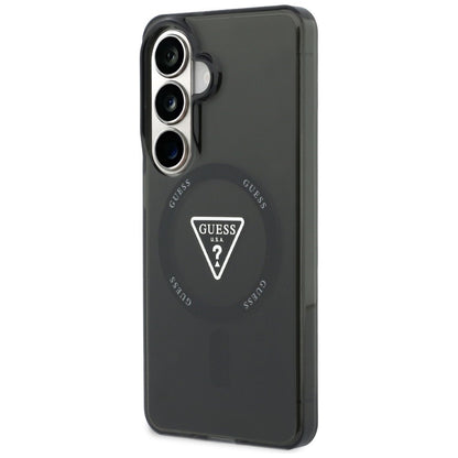 Калъф MagSafe за Samsung Galaxy S26 S942, Guess, IML Gradient Triangle Logo, Черен