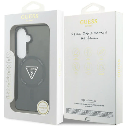 Калъф MagSafe за Samsung Galaxy S26 S942, Guess, IML Gradient Triangle Logo, Черен