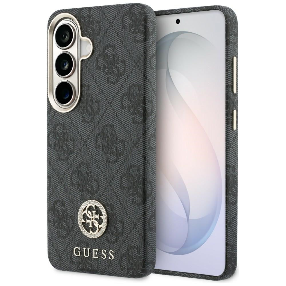 Калъф MagSafe за Samsung Galaxy S26 S942, Guess, Rhinestone Round Logo, Черен